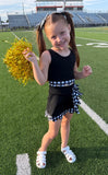 Custom Gingham Girls Two Piece Skirt Sets *Pre Order* *7 COLORS AVAILABLE*