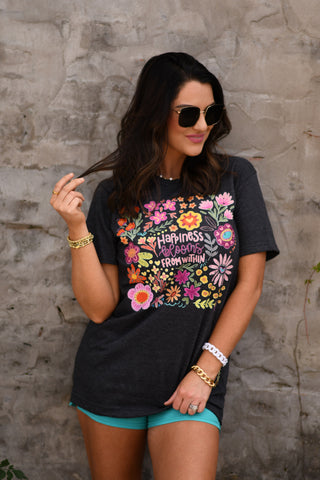 Happiness Blooms From Within Tee