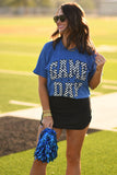 RTS Royal Blue Checkered Game Day Tee