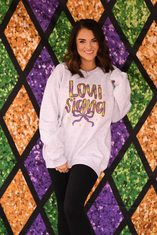 Louisiana Bow Sweatshirt