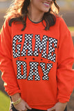 RTS Orange Checkered Game Day Sweatshirt