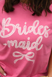 Bridesmaid Lace Bow Tee