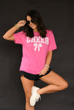 Cheer Gingham Bow Tee