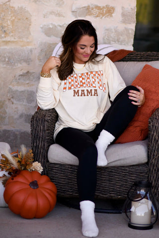 Checkered Thankful Mama Tee/Long Sleeve