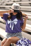 **SALE** RTS Purple Game Day Bow Tee