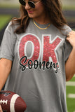 OK Sooners Faux Sparkle Tee