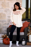 Checkered Thankful Mama Tee/Long Sleeve