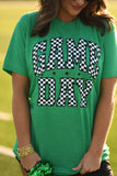 RTS Kelly Green Checkered Game Day Tee