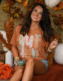 **SALE** RTS Autumn Faux Patch Tee