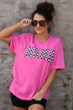 RTS Pink Checkered Mama Tee