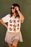 Pumpkin Boots & Bows Tee