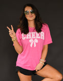 Cheer Gingham Bow Tee