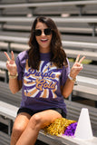 Purple and Gold Retro Tee