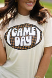 Game Day Checkered Football Tee