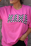 RTS Pink Checkered Mama Tee
