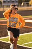 RTS Gold Checkered Game Day Sweatshirt