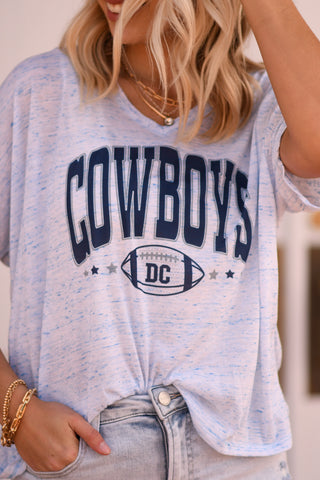 Cowboys DC Slouchy V Neck Tee