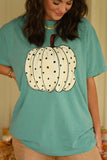 Seafoam Spotted Pumpkin Tee