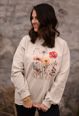 Vintage Florals Sweatshirt