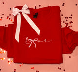 Love Bow Embroidered Sweatshirt