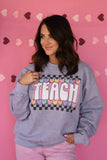 Teach Candy Heart Sweatshirt