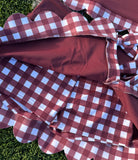 Custom Gingham Girls Two Piece Skirt Sets *Pre Order* *7 COLORS AVAILABLE*