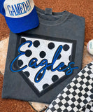 Custom Polka Dots Baseball Plate Tee