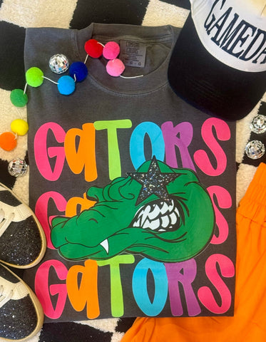 Gators Neon Mascot Tee