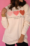 Love Never Fails Tee/ Long Sleeve