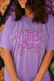 Mardi Gras Bubble Tee