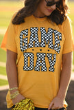 RTS Gold Checkered Game Day Tee