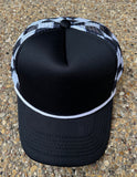 RTS Black Checkered Trucker Hat