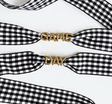 Game Day Gingham Shoe Laces *PRE ORDER*