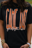 Orange Game Day Go Fight Win Tee