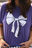 **SALE** RTS Purple Game Day Bow Tee