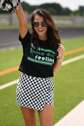 Green That Game Day Feeling Tee