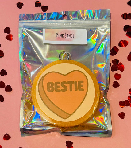 BESTIE Conversation Heart Car Freshie