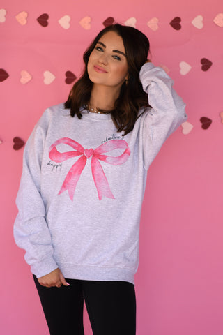 Happy Valentine’s Bow Sweatshirt/Tee