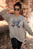 Faux Rhinestone Duck Sweatshirt