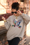Faux Rhinestone Duck Sweatshirt