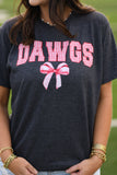 Dawgs Gingham Bow Tee
