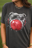 Faux Disco Bubblegum Bulldog Tee