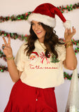 Tis The Season Santa Bow Tree Tee/Long Sleeve