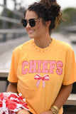 Chiefs Gingham Bow Tee