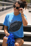 Dallas Faux Glitter Football Tee