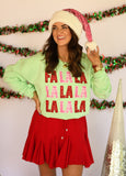 FA LA LA Faux Sequins Sweatshirts/Tee