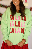 FA LA LA Faux Sequins Sweatshirts/Tee