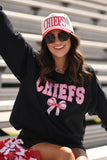 Chiefs Gingham Bow Sweatshirt