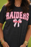 Raiders Gingham Bow Tee