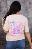 My Worship Is Loud Because My Wounds Were Deep Bow Tee